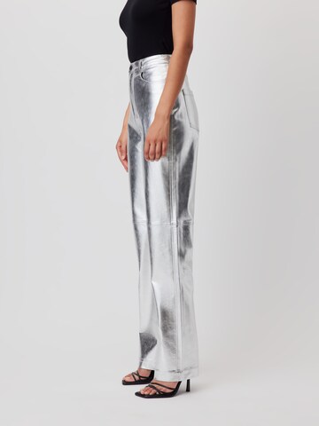 LeGer by Lena Gercke Regular Hose 'Katrin' in Silber