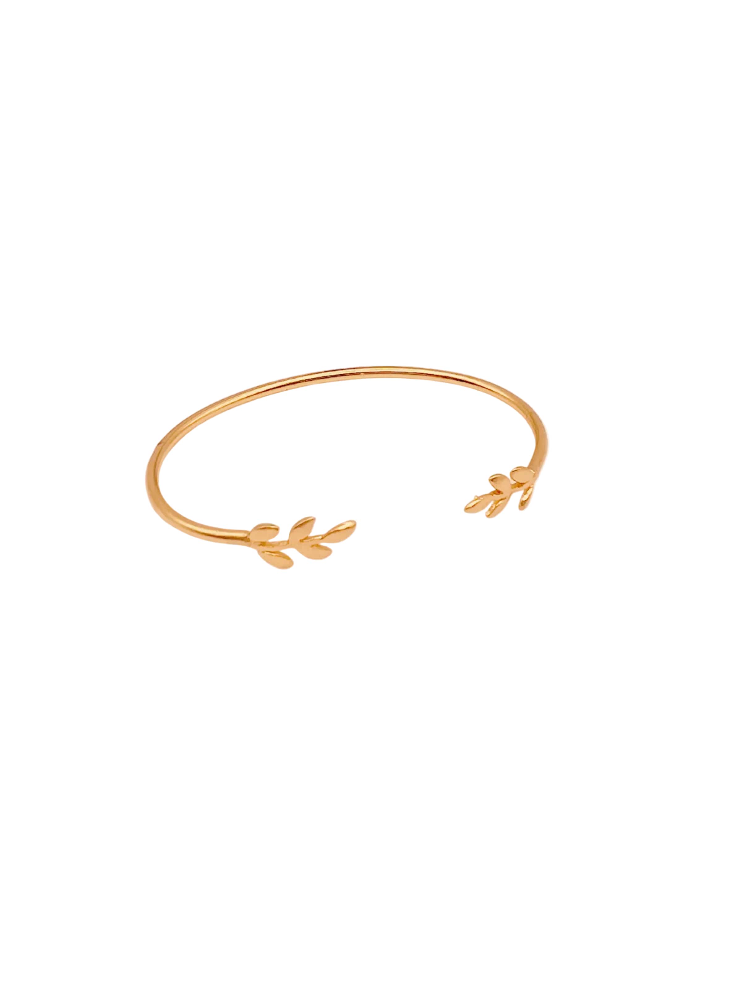 Les Reines Armband 'Laurel Grace - Cuff Bracelet 24K Gold Plated' in de kleur Goud, Productweergave