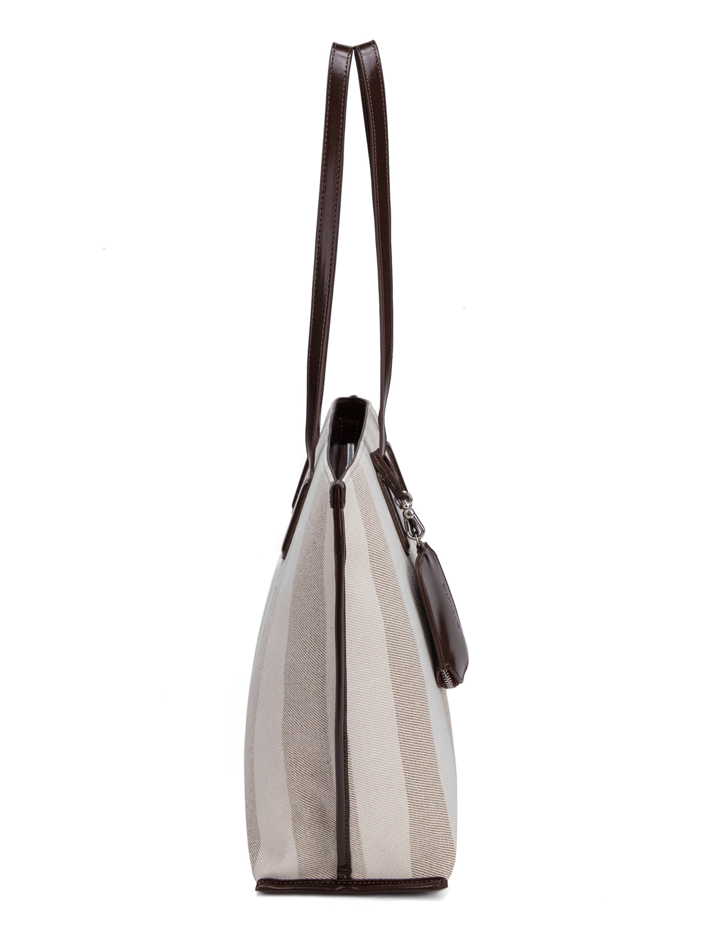 Shopper 'Borsa Shopper Donna Diana & Co Firenze - Righe e con Zip' di Diana&Co. in marrone