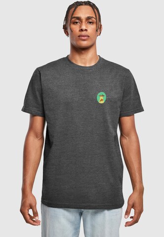 T-Shirt 'Ufo Pizza' Mister Tee en gris : devant