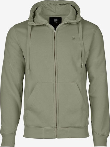 G-STAR Sweat jacket in Green: front