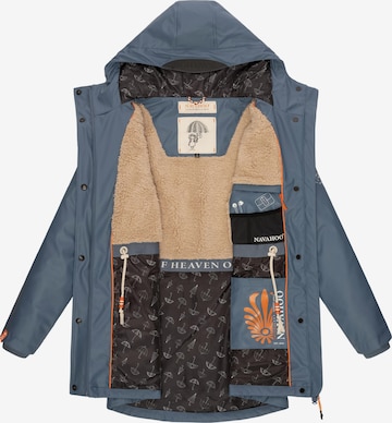 NAVAHOO Between-Seasons Coat 'Rainy Forest' in Blue