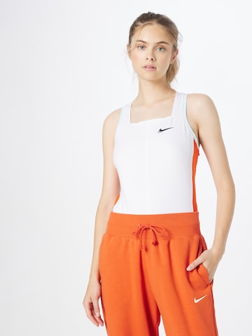 NIKE Sports Top in White: front