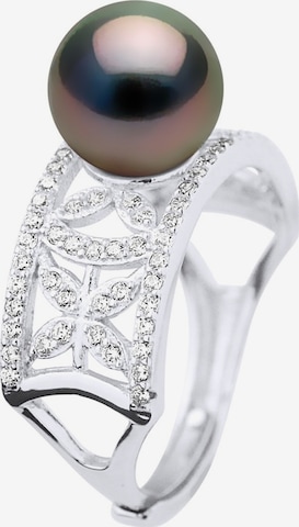 Anello 'KALINA' di Ateliers Saint Germain in nero: frontale