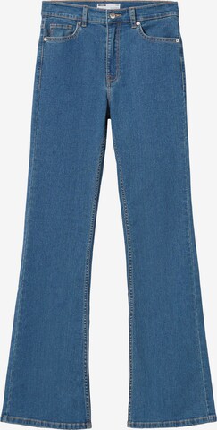 Bershka Flared Jeans in Blauw: voorkant