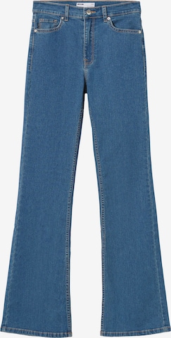 Bershka Rozkloszowany krój Jeansy w kolorze niebieski: przód