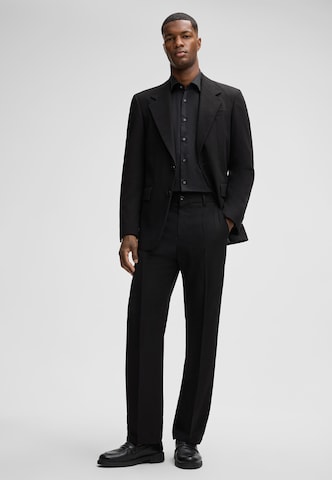 STRELLSON Slim fit Zakelijk overhemd 'Santos' in Zwart