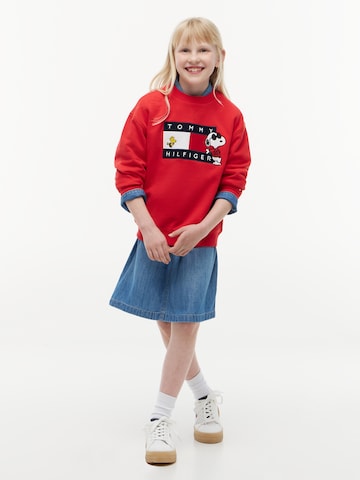 TOMMY HILFIGER Sweatshirt 'PEANUTS' in Rood
