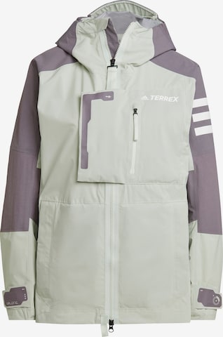 ADIDAS TERREX Outdoor Jacket 'Xploric' in Green: front