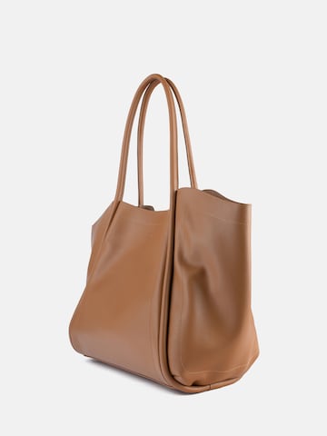 L37 HANDMADE SHOES Shopper 'BIG BIG WORLD NEW' in Beige