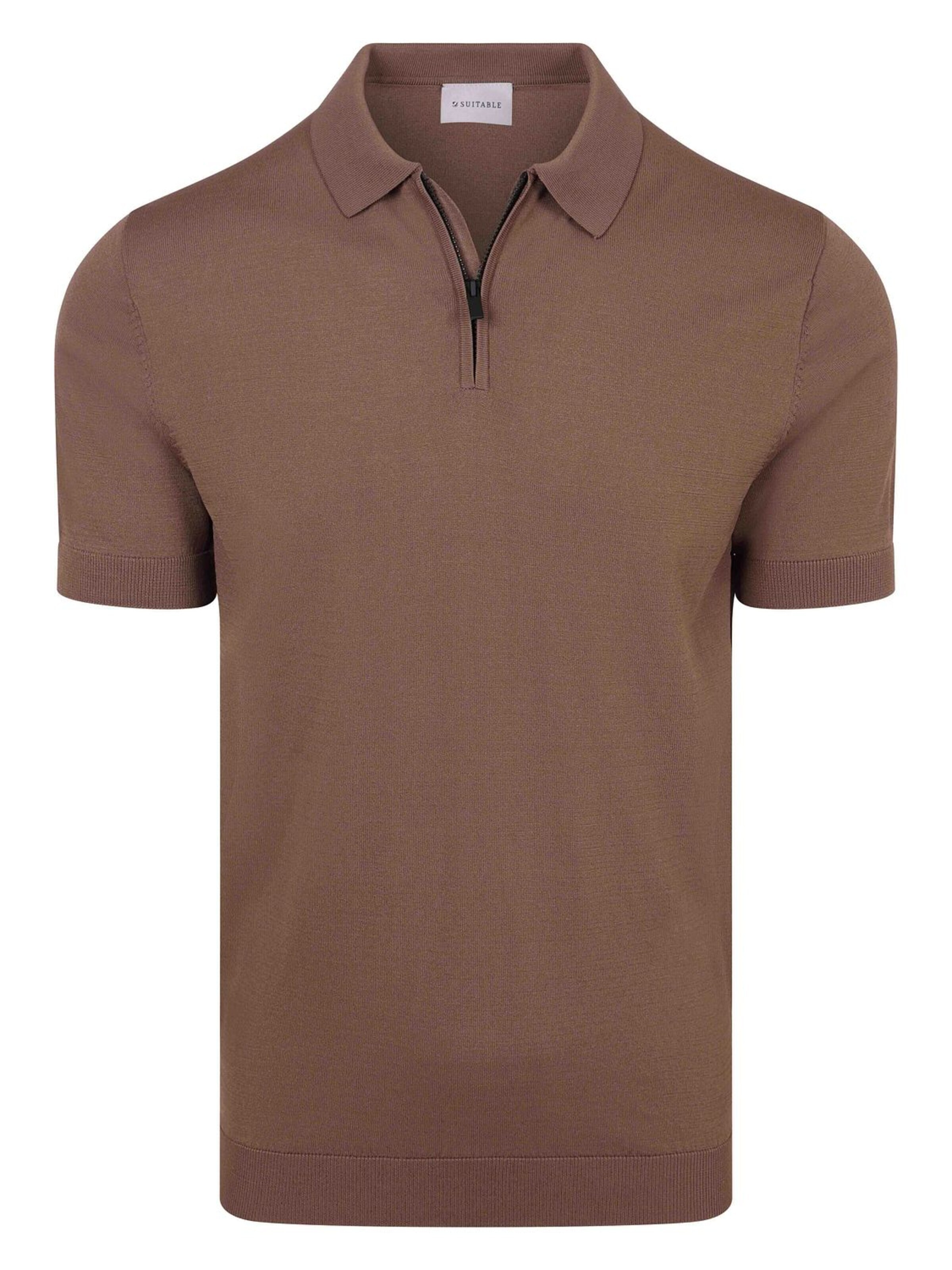 T-Shirt 'DAP' Suitable en marron : devant