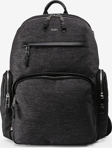 Sac à dos BOSS en noir : devant