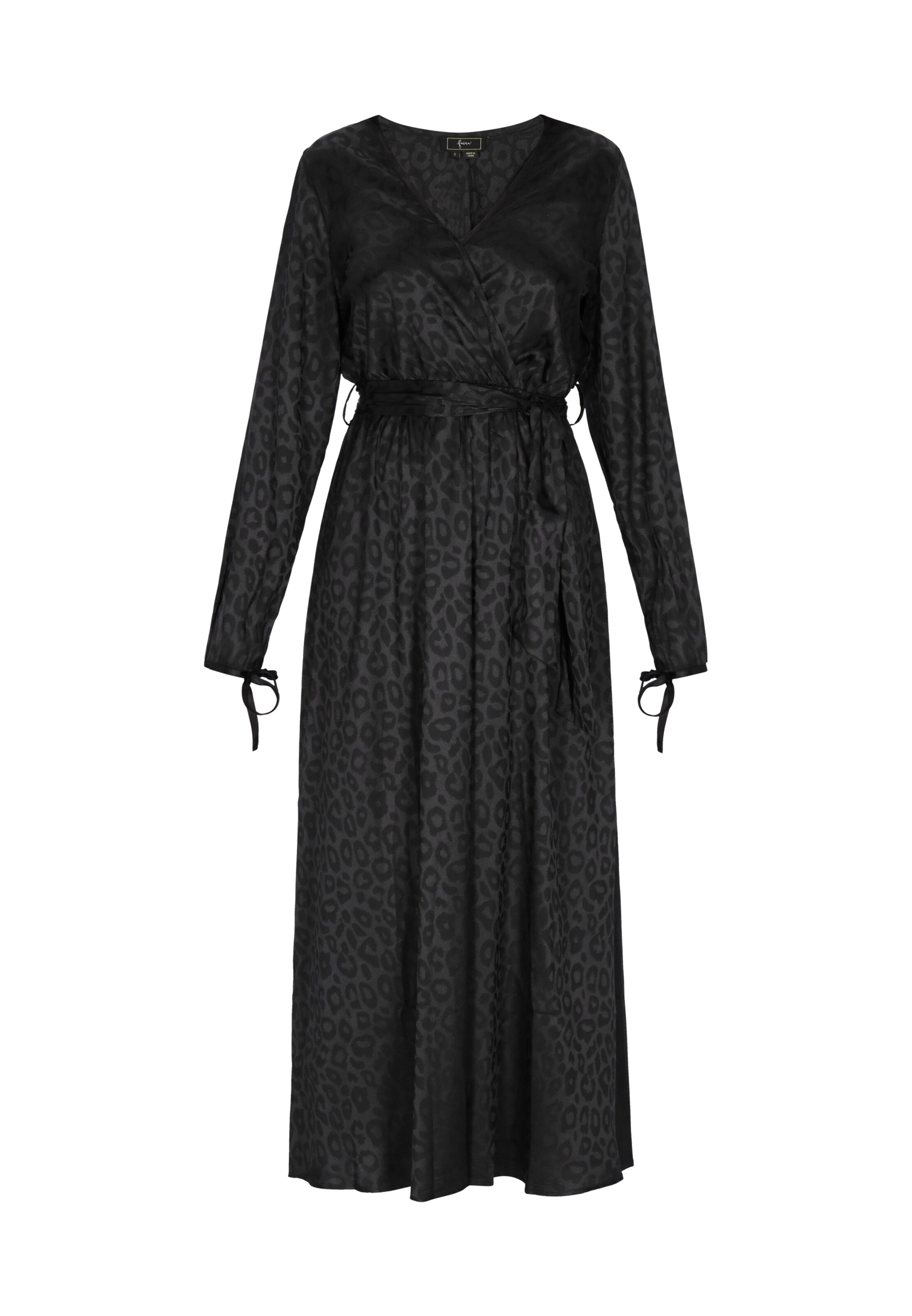 faina - Vestido 'Festive' em preto: frente