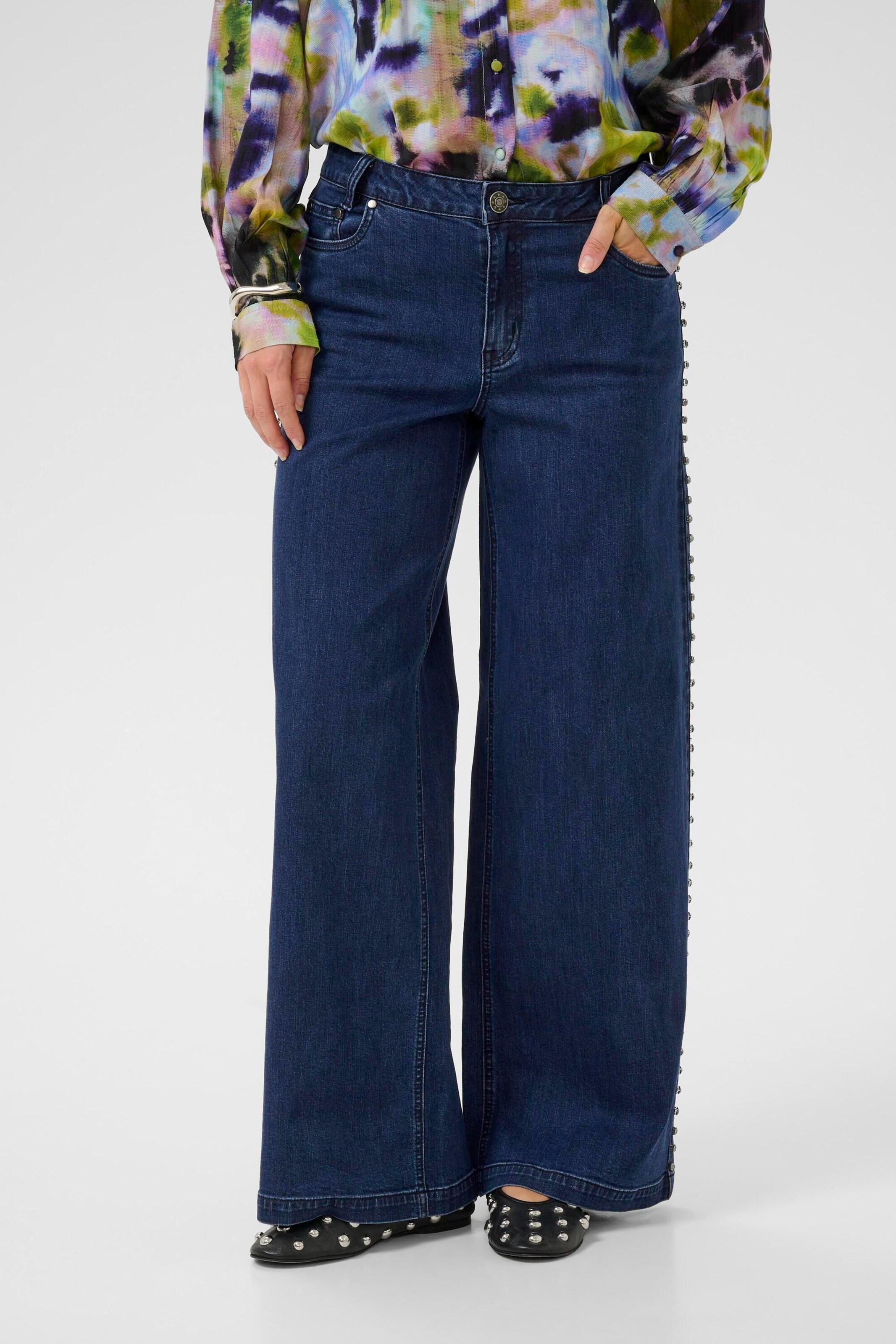 Regular Jean 'CUAlicent Ami' CULTURE en bleu : devant