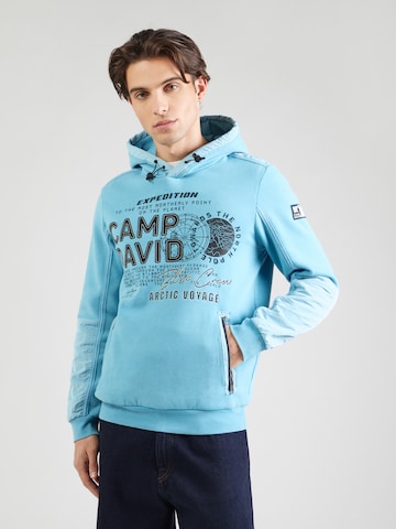 CAMP DAVID Majica | modra barva: sprednja stran