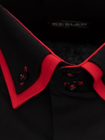 Reslad Slim fit Button Up Shirt 'RS7050' in Black