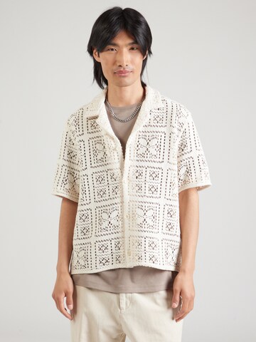 DRYKORN Comfort fit Button Up Shirt 'BIJAN_2' in White: front