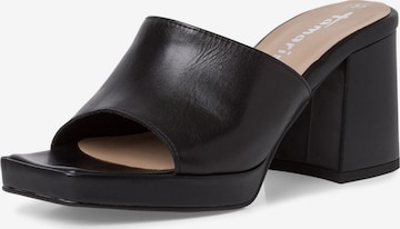 TAMARIS Mules in Black: front