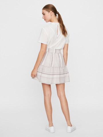 Jupe 'HAZEL' VERO MODA en blanc