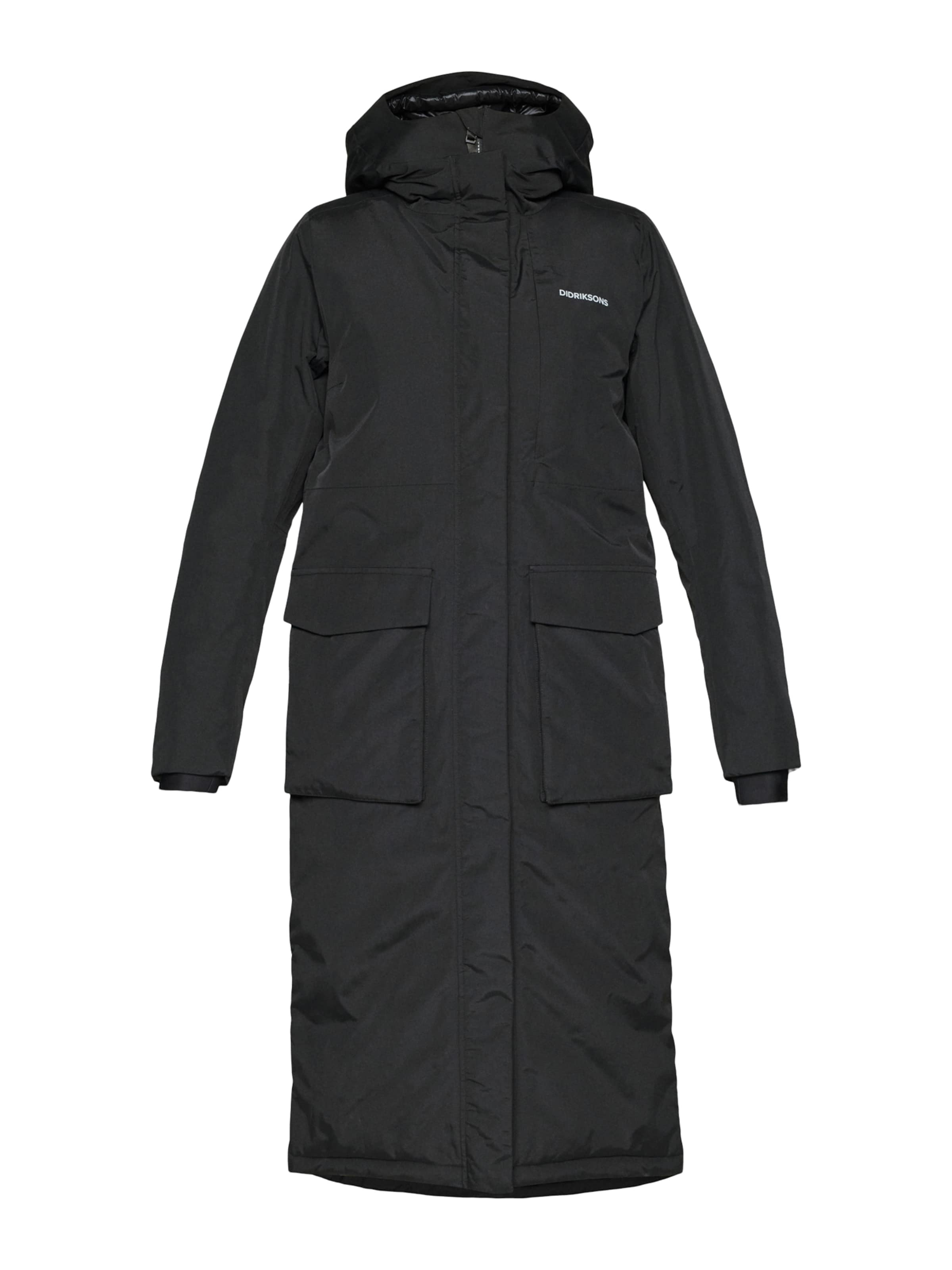 Didriksons Outdoorkappa &#x27;LEYA&#x27; i svart: framsida