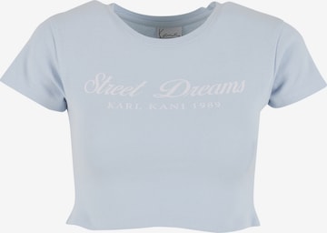 T-shirt Karl Kani en bleu : devant