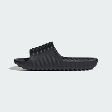 melns ADIDAS SPORTSWEAR Ādas čības 'Adissage'