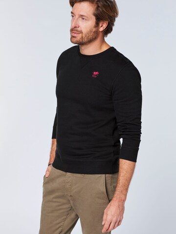 Polo Sylt Sweatshirt (GOTS) in Schwarz