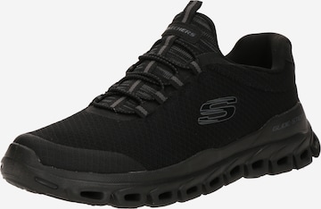 SKECHERS Slip-Ons 'Glide-Step' in Black: front