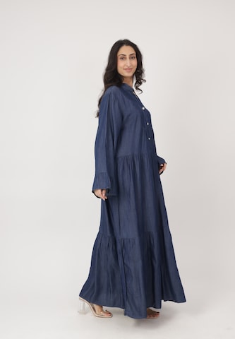 Abito camicia di Elara in blu