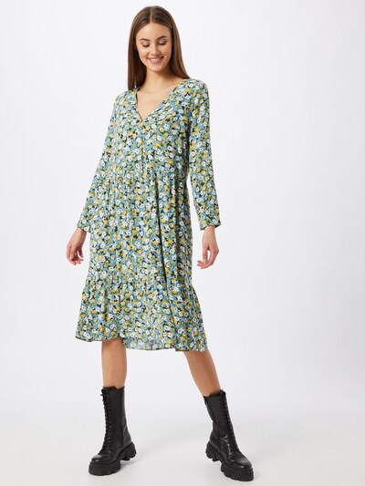 Y A S Kleid Stasia In Hellblau Dunkelblau Gelb Weiss About You 