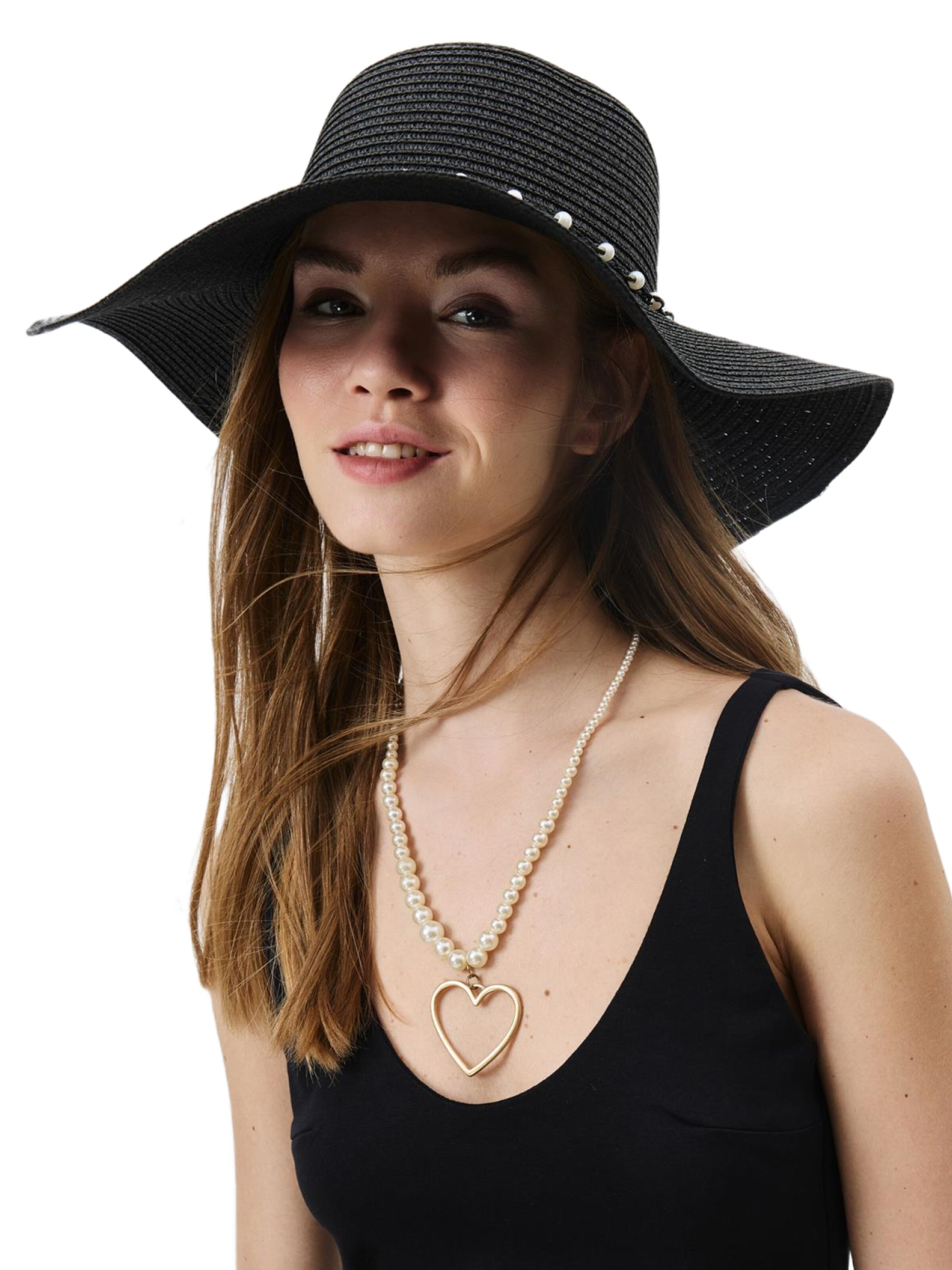 C&City Hat in Black: front