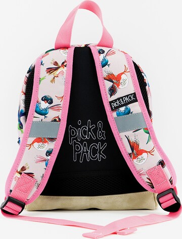 Pick & Pack Backpack 'Birds XSmall' in Red