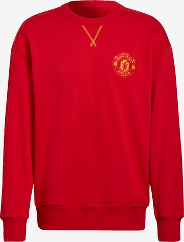 ADIDAS PERFORMANCE Sweatshirt 'Manchester United' in Rot: front