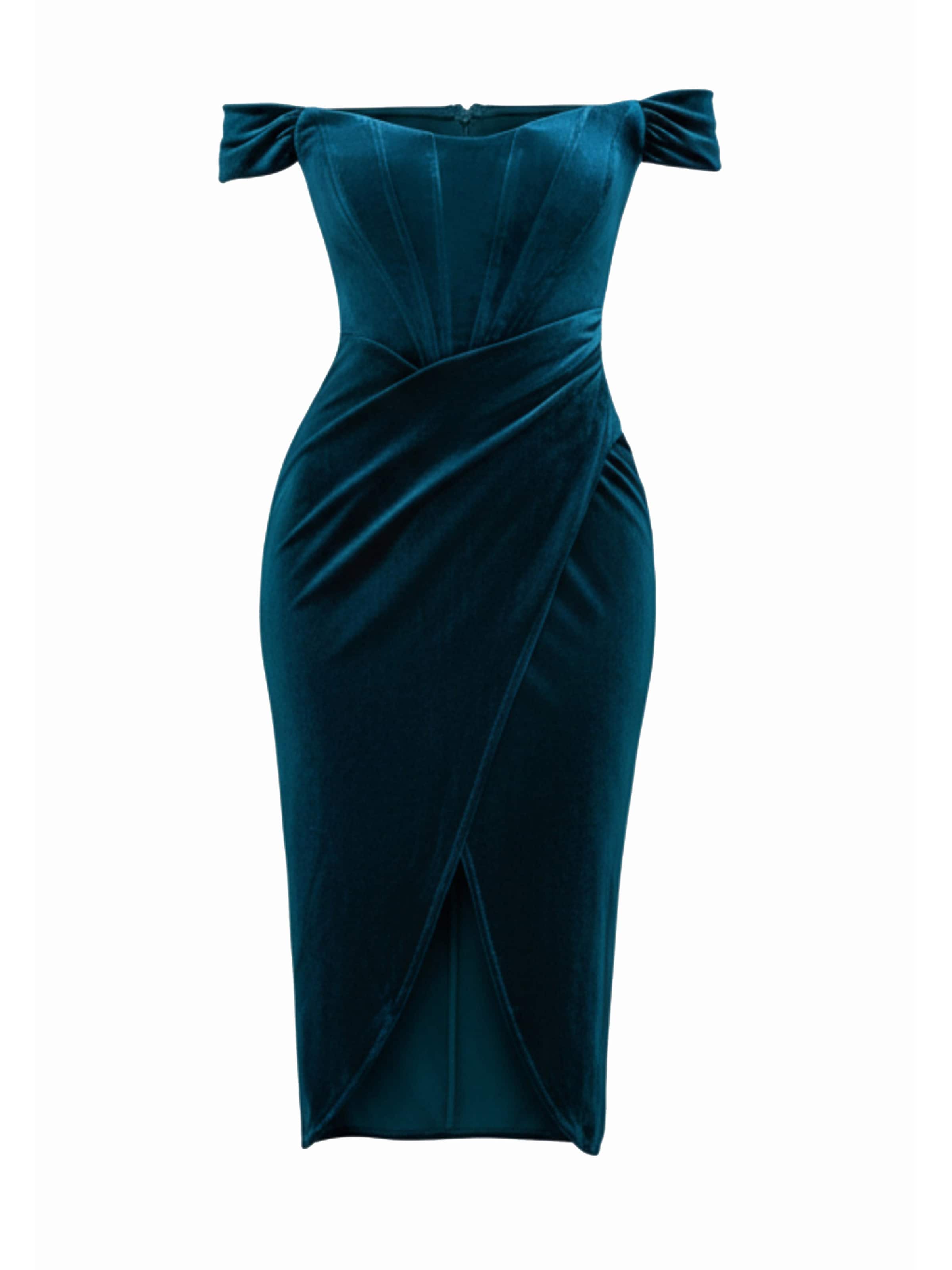 GODDIVA Dress in Blue: front