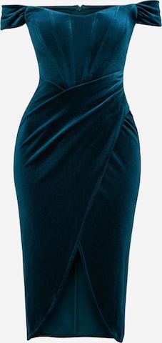 Robe GODDIVA en bleu : devant