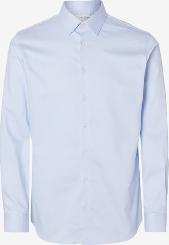 Chemise SELECTED en bleu : devant