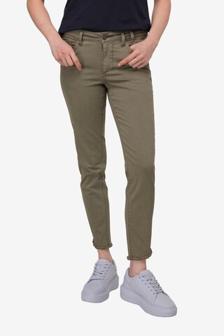 LAURASØN Regular Jeans 'Julia' in Green: front