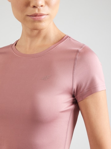 4F Функционална тениска в розово