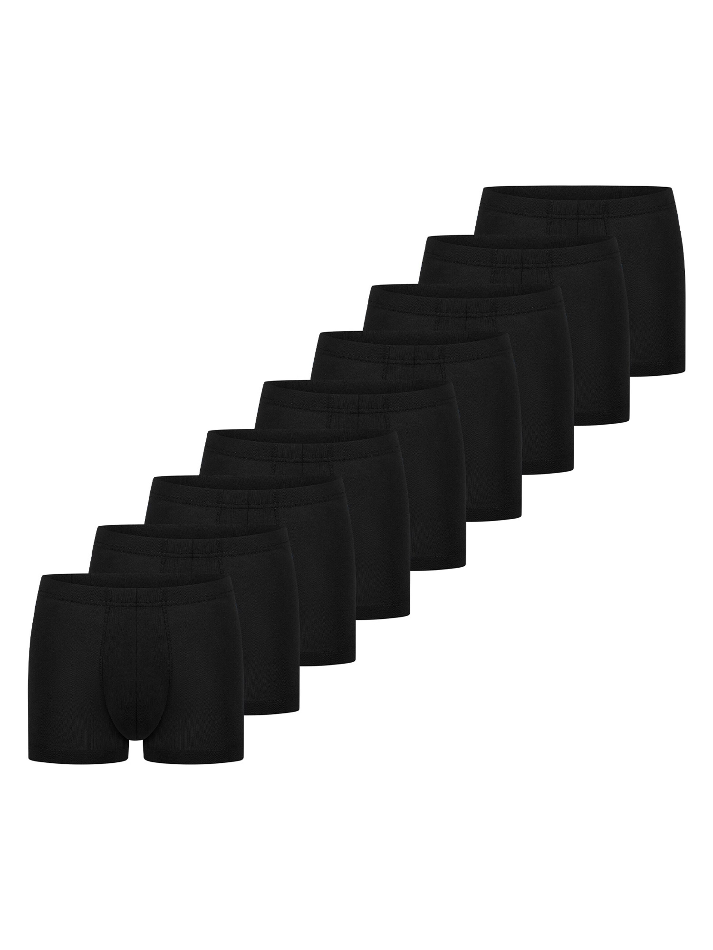SCHIESSER Boxer shorts '95/5 Essentials - Cotton' in Black: front