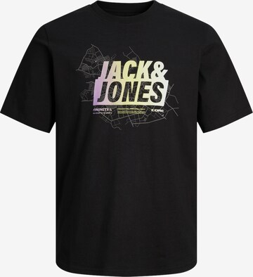 JACK & JONES Majica 'MAP SUMMER' | črna barva