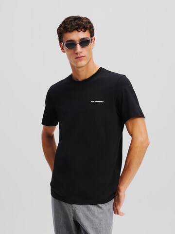 Karl Lagerfeld T-Shirt in Schwarz: Vorderseite