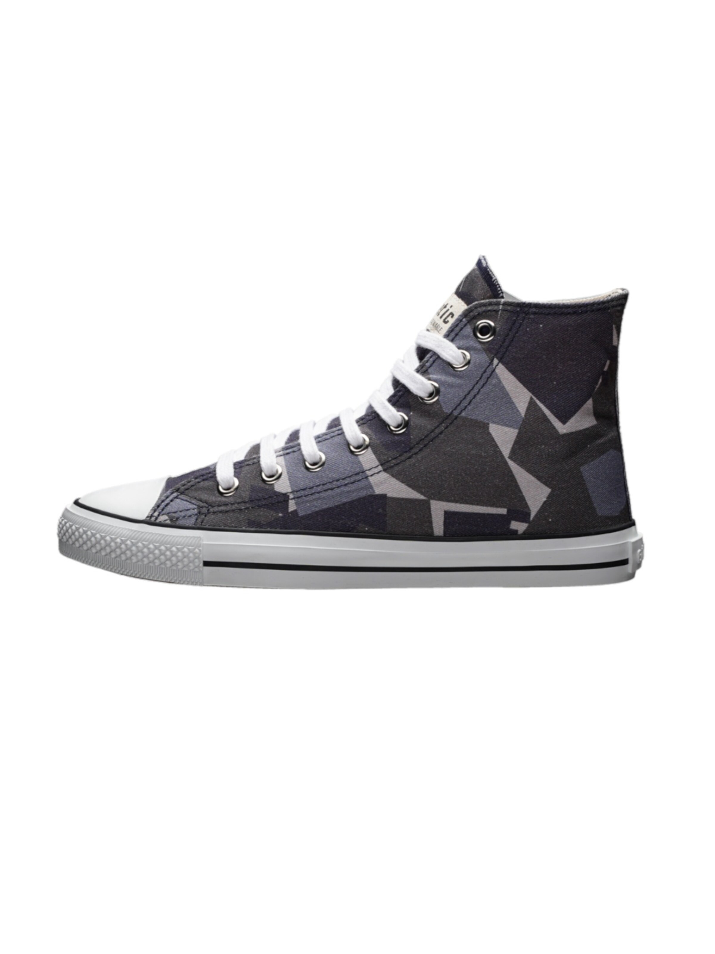Baskets hautes 'White Cap Hi Cut' Ethletic en bleu : devant