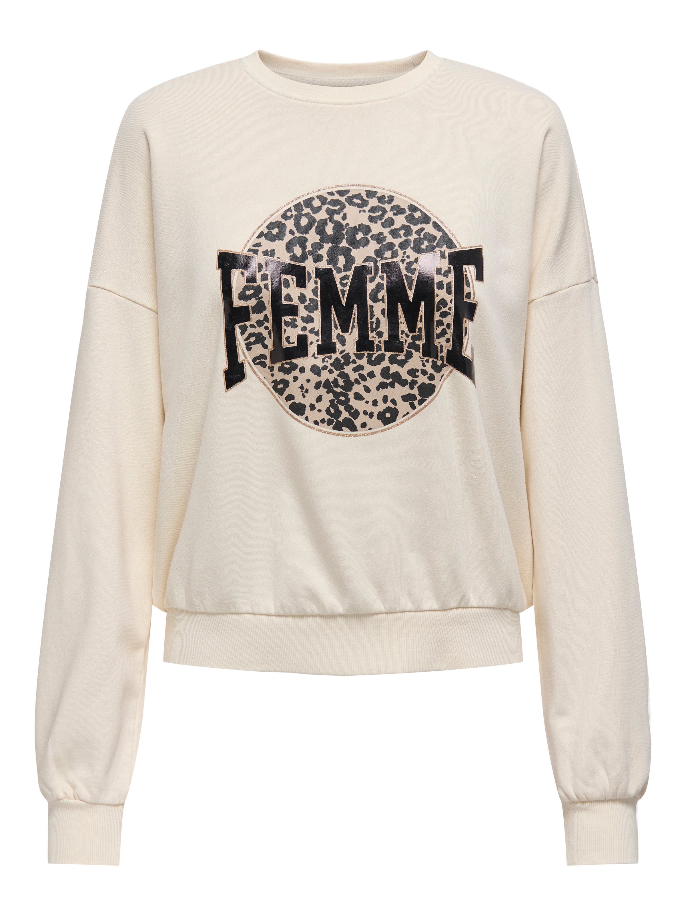 ONLY Sweatshirt in Beige: Vorderseite