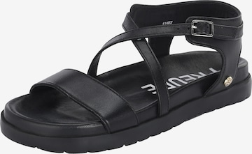 FREUDE Strap Sandals 'AMELINE' in Black: front