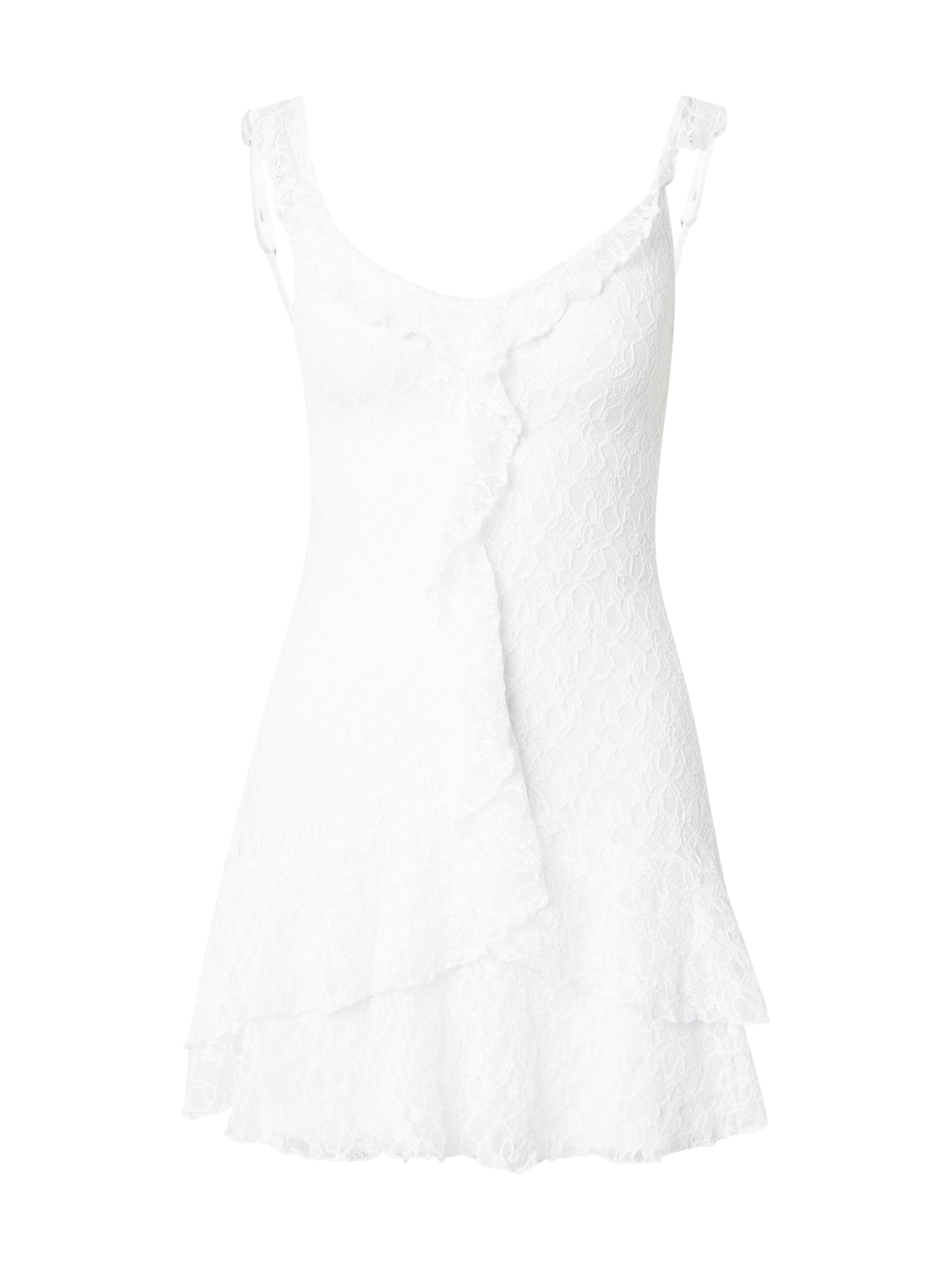 HOLLISTER - Vestido de verão em branco: frente