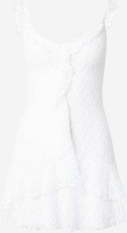 HOLLISTER - Vestido de verão em branco: frente