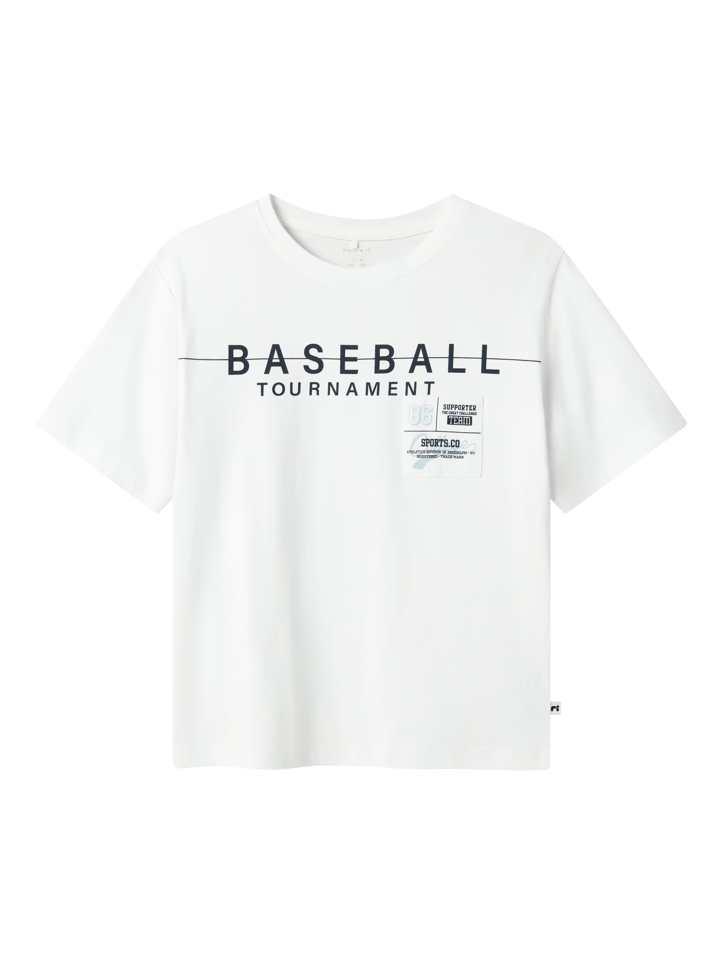 NAME IT Μπλουζάκι 'NKMDennim' σε λευκό: μπροστά