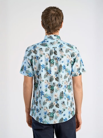 Coupe regular Chemise Lindbergh en bleu