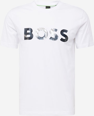 BOSS Green - Camiseta en blanco: frente