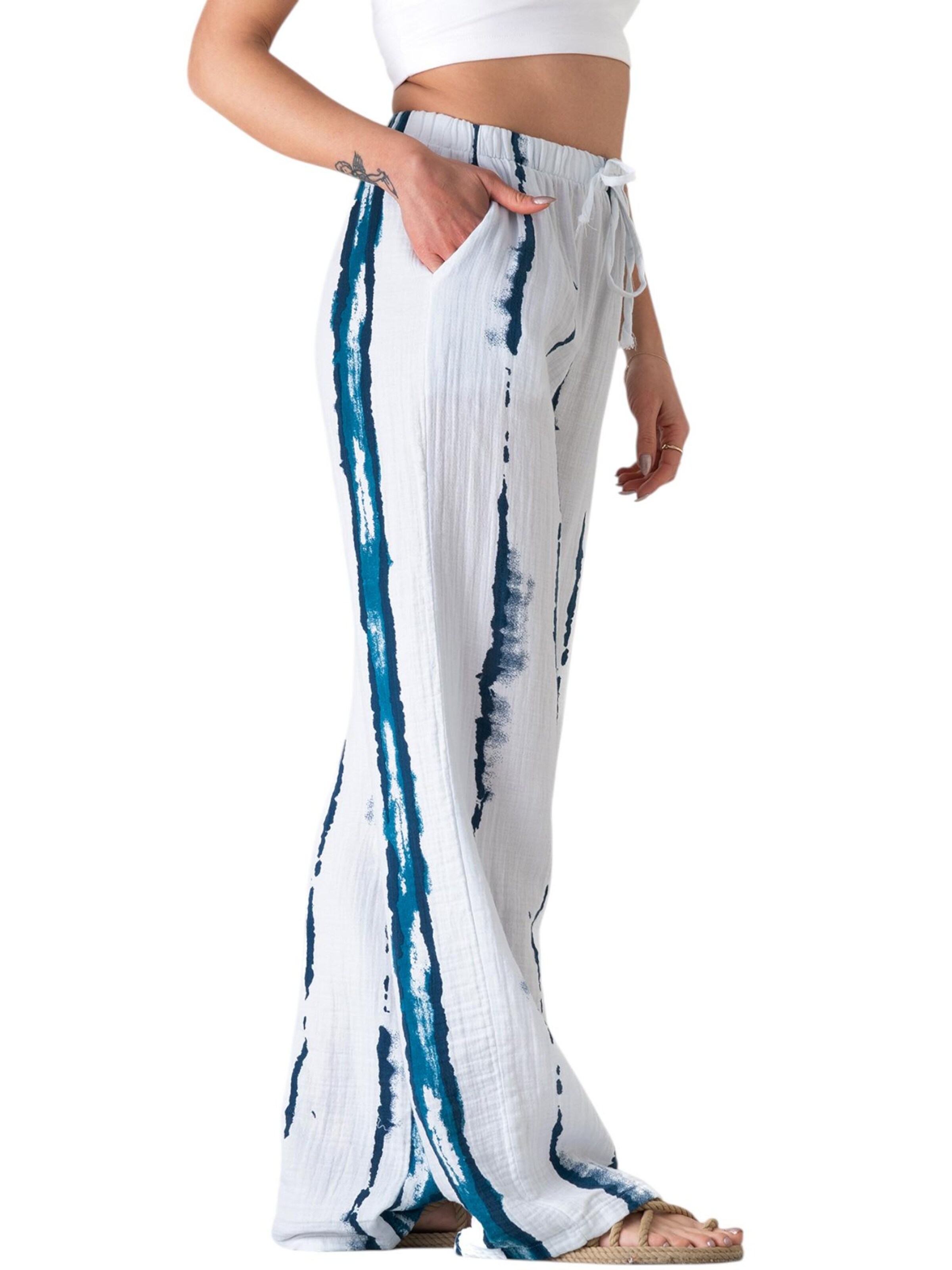 WENOR Wide Leg Hose 'Taima'‌‌‌‌‌ in Grün